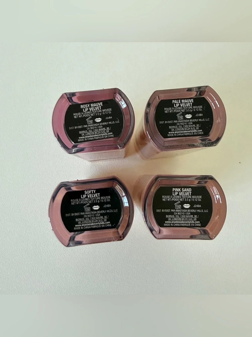 Anastasia Beverly Hills - lip velvet liquid lipstick set of 4